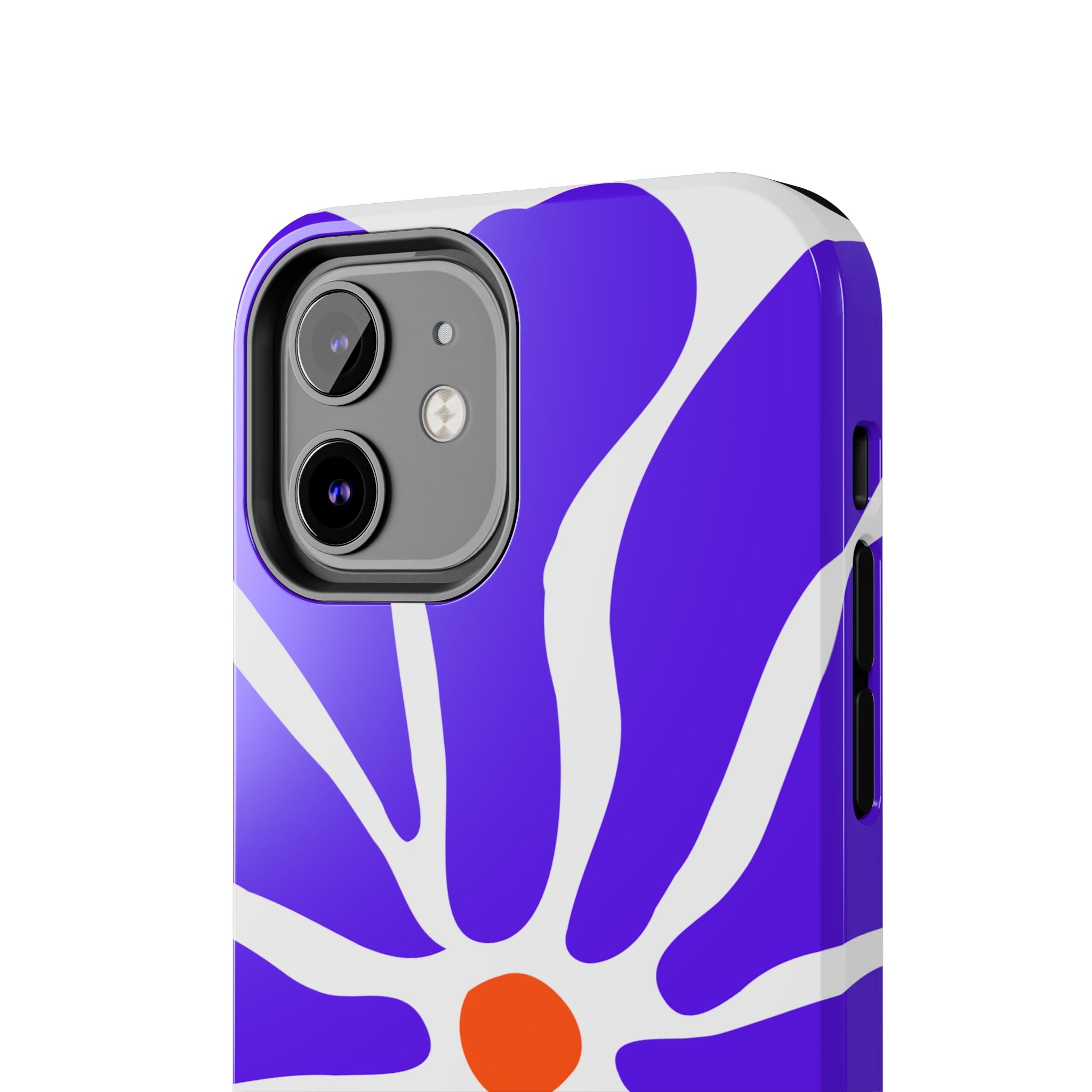 Bold Purple Daisy Tough Phone Case — Protective Floral iPhone Cover
