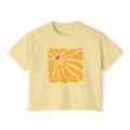 Retro Sunrise Flower Women's Boxy Tee