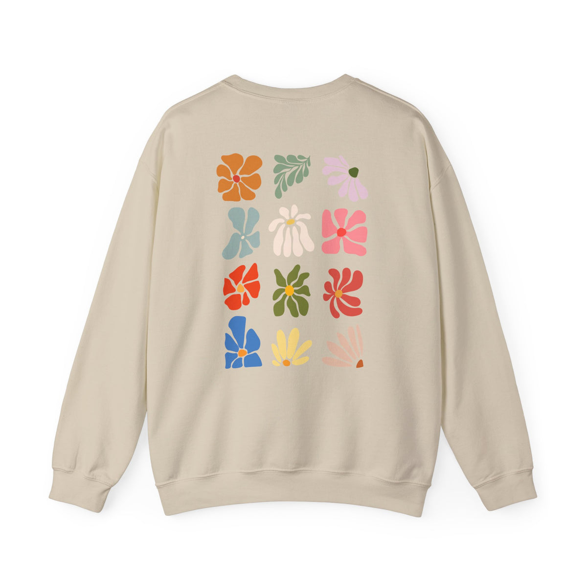 Floral Squares Crewneck Sweatshirt