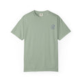 Seaside Shells T-Shirt — Blue Seashell Grid Graphic