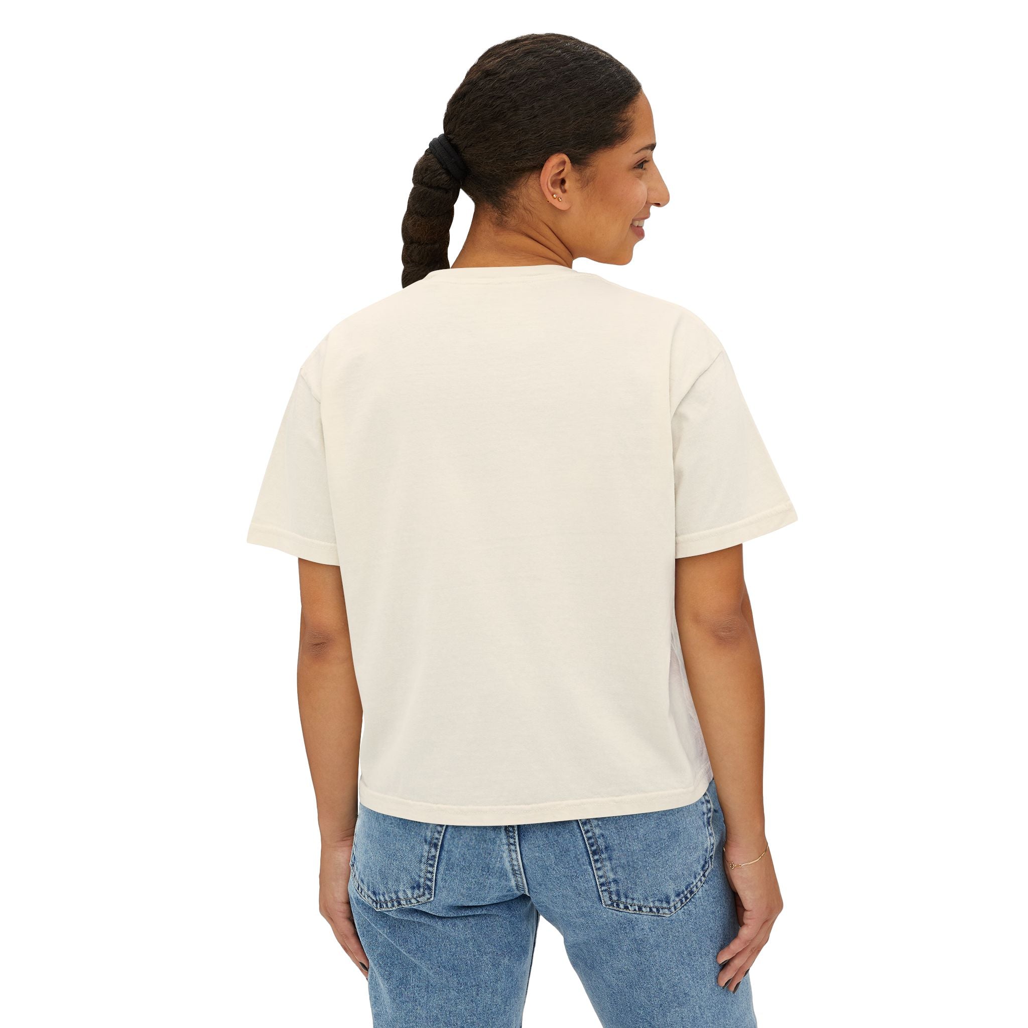 Retro Sunrise Flower Women's Boxy Tee