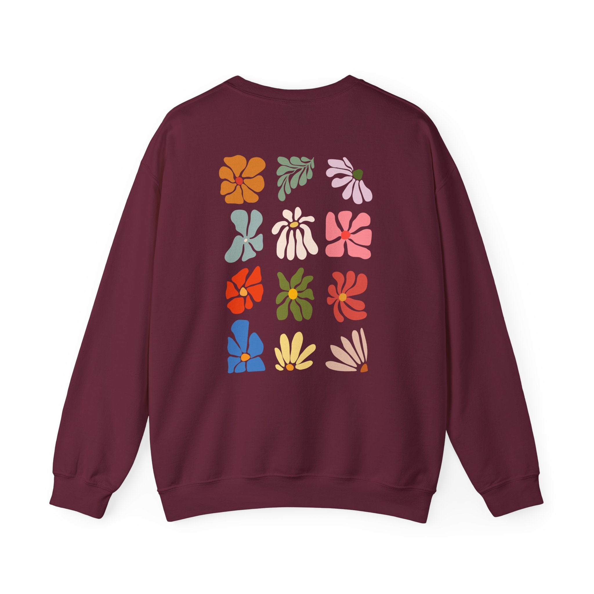 Floral Squares Crewneck Sweatshirt