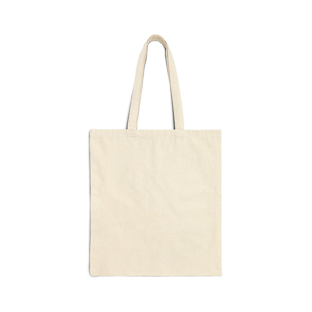 Retro Floral Rainbow Tote Bag — Vintage-Inspired Cotton Canvas Tote