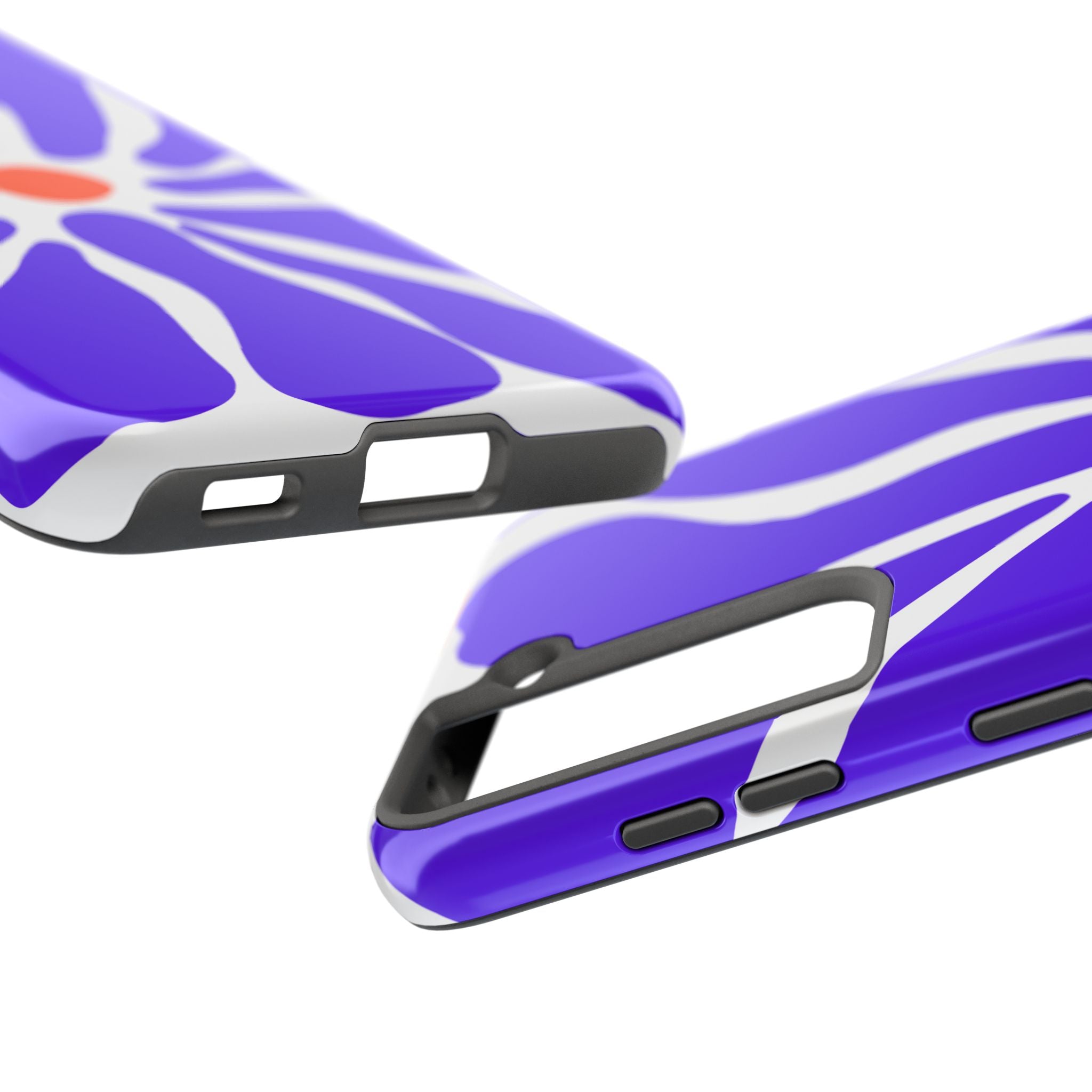 Bold Purple Daisy Tough Phone Case — Protective Floral iPhone Cover