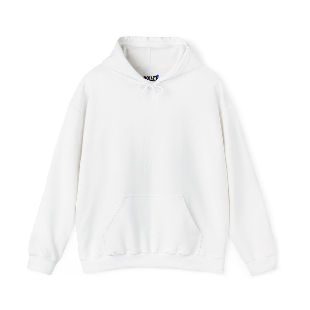 Minimalist Tarot Doodle Hoodie — Esoteric Symbols Back Print