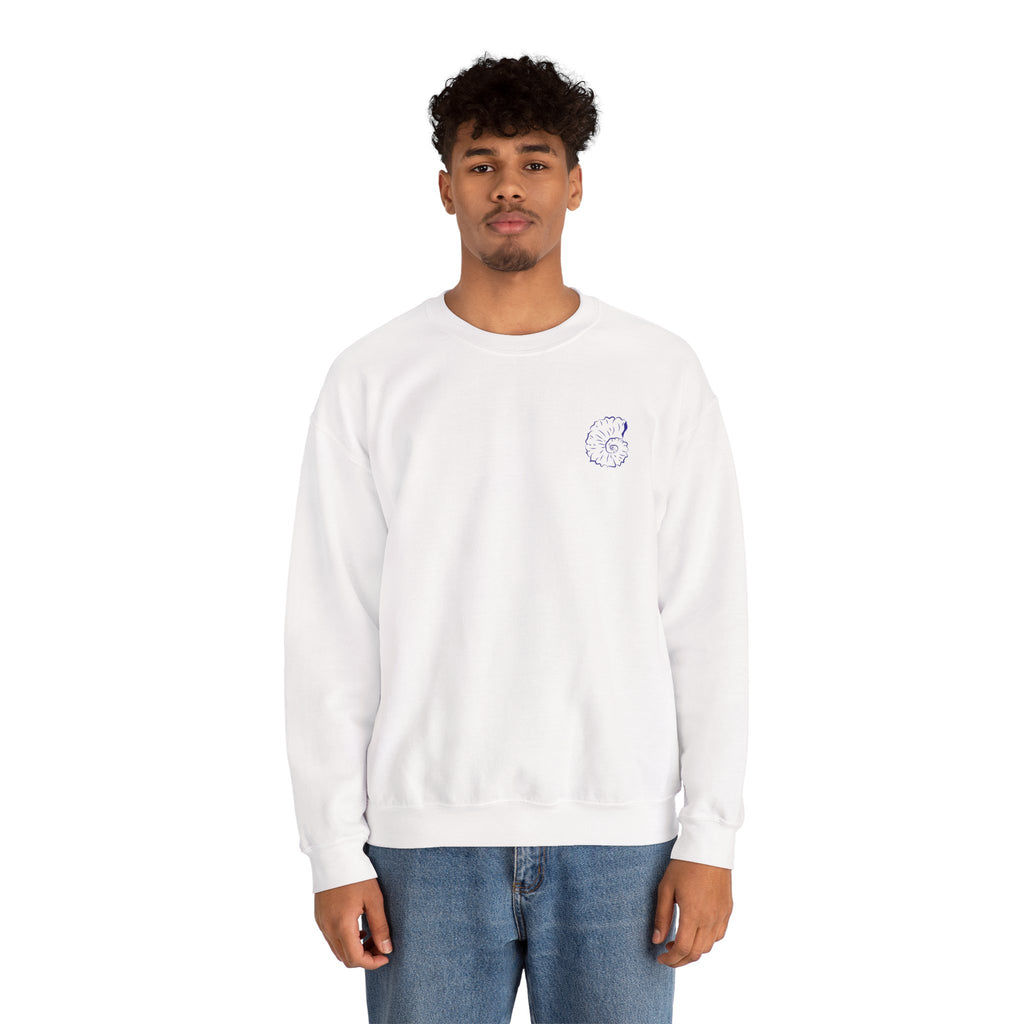 Sea Creature Crewneck Sweatshirt — Minimal Marine Illustration Pullover