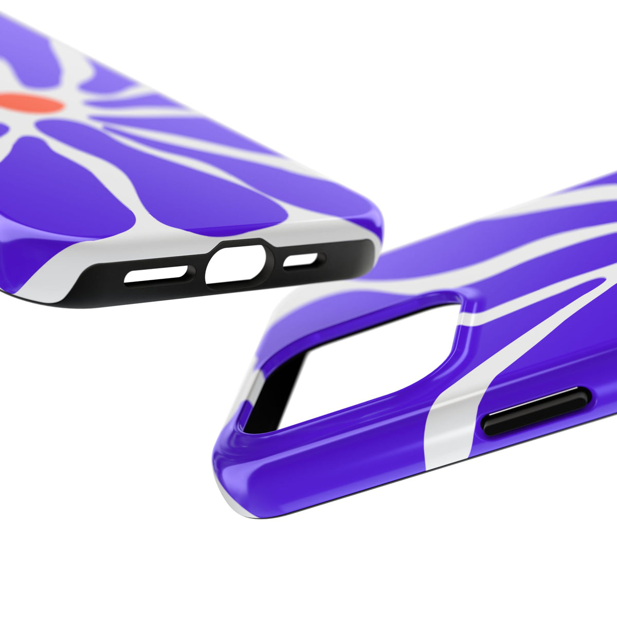 Bold Purple Daisy Tough Phone Case — Protective Floral iPhone Cover