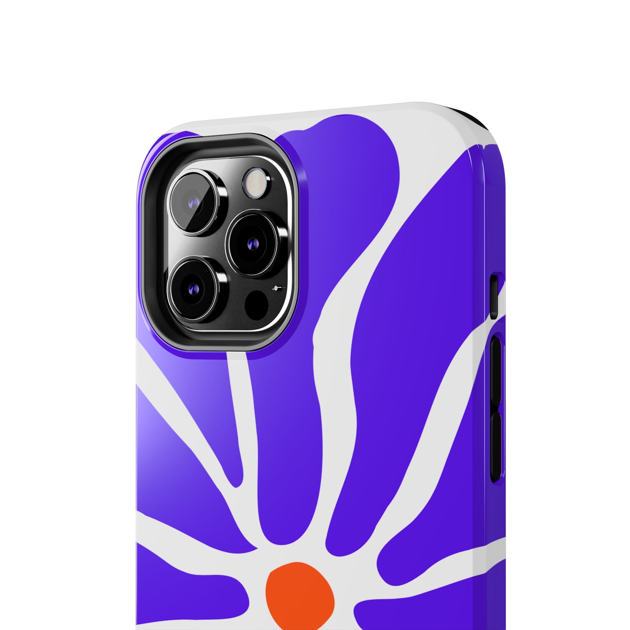 Bold Purple Daisy Tough Phone Case — Protective Floral iPhone Cover