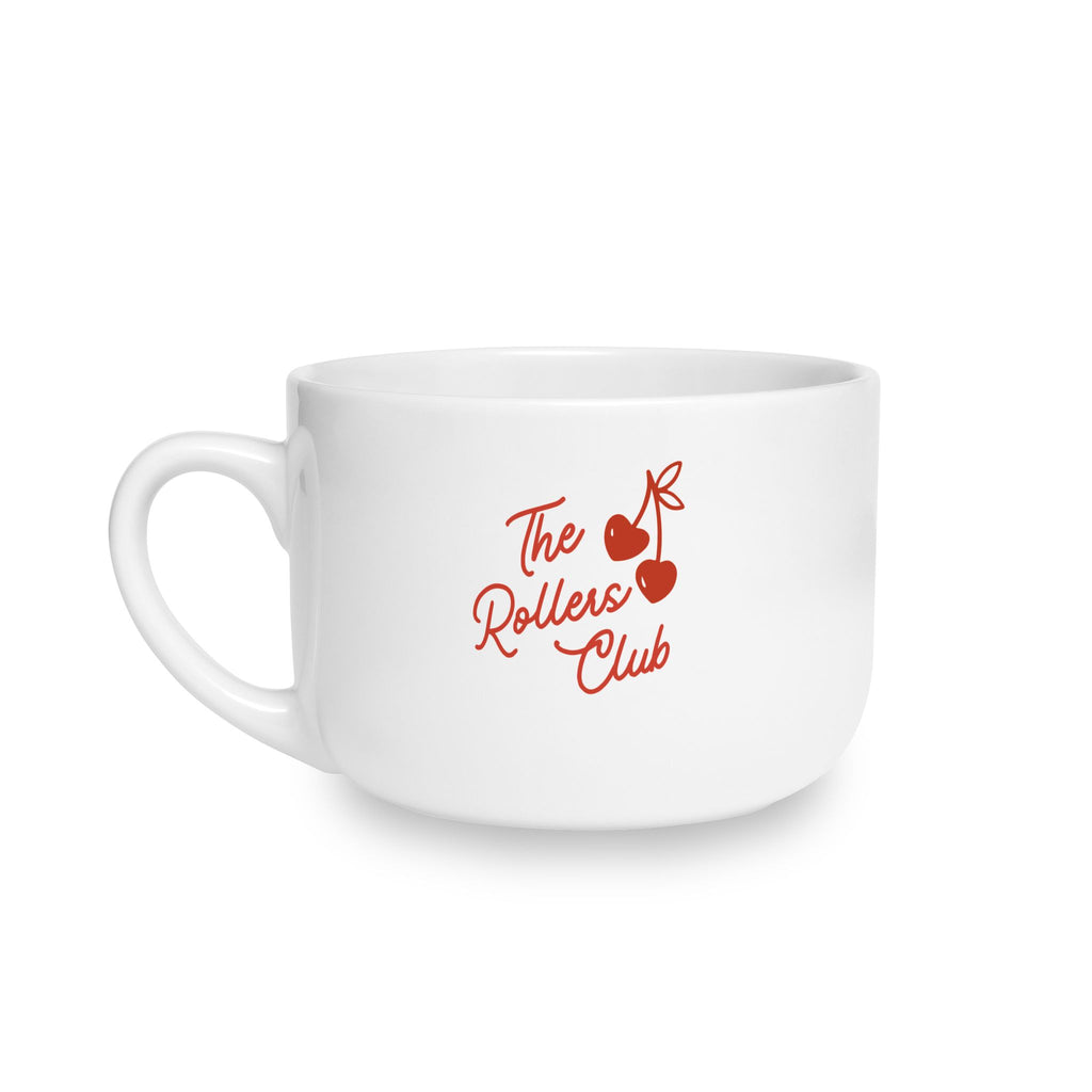 White Ceramic Latte Mug, 25oz