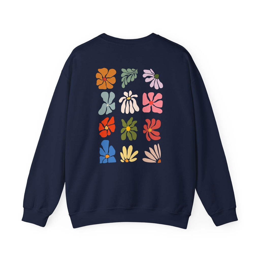 Floral Squares Crewneck Sweatshirt