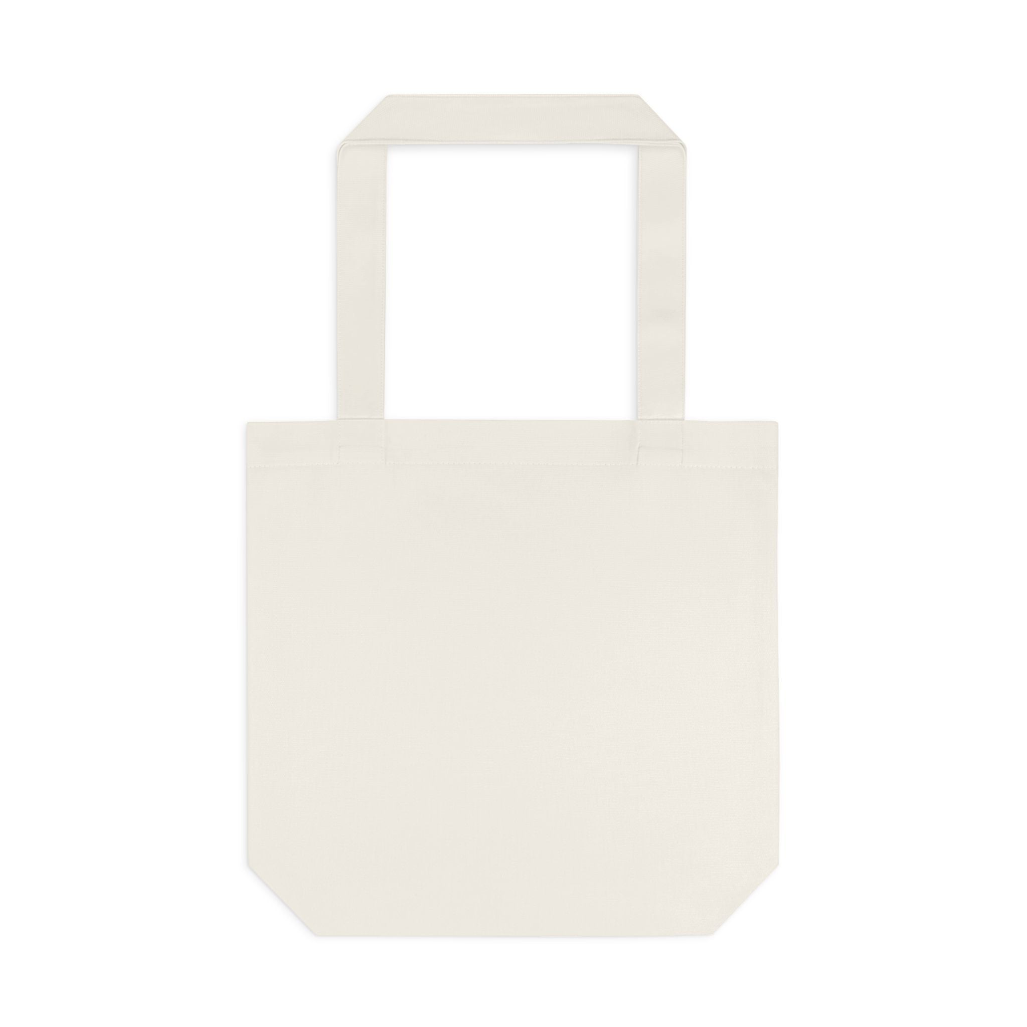 Yellow Daisy Square Tote — Cotton Tote Bag with Floral Puff Design