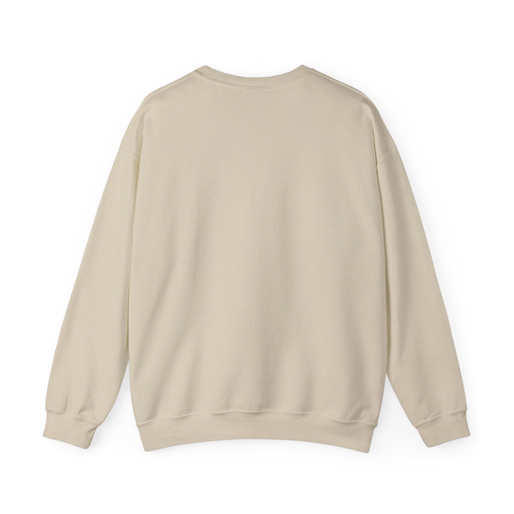 White Crewneck Sweatshirt with Pink Doodles — Minimal Animal Sketch Design