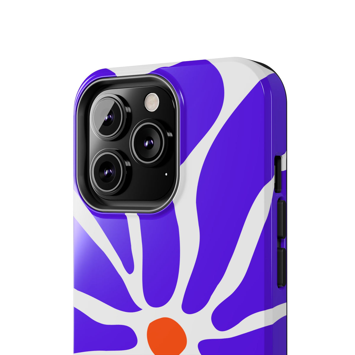 Bold Purple Daisy Tough Phone Case — Protective Floral iPhone Cover