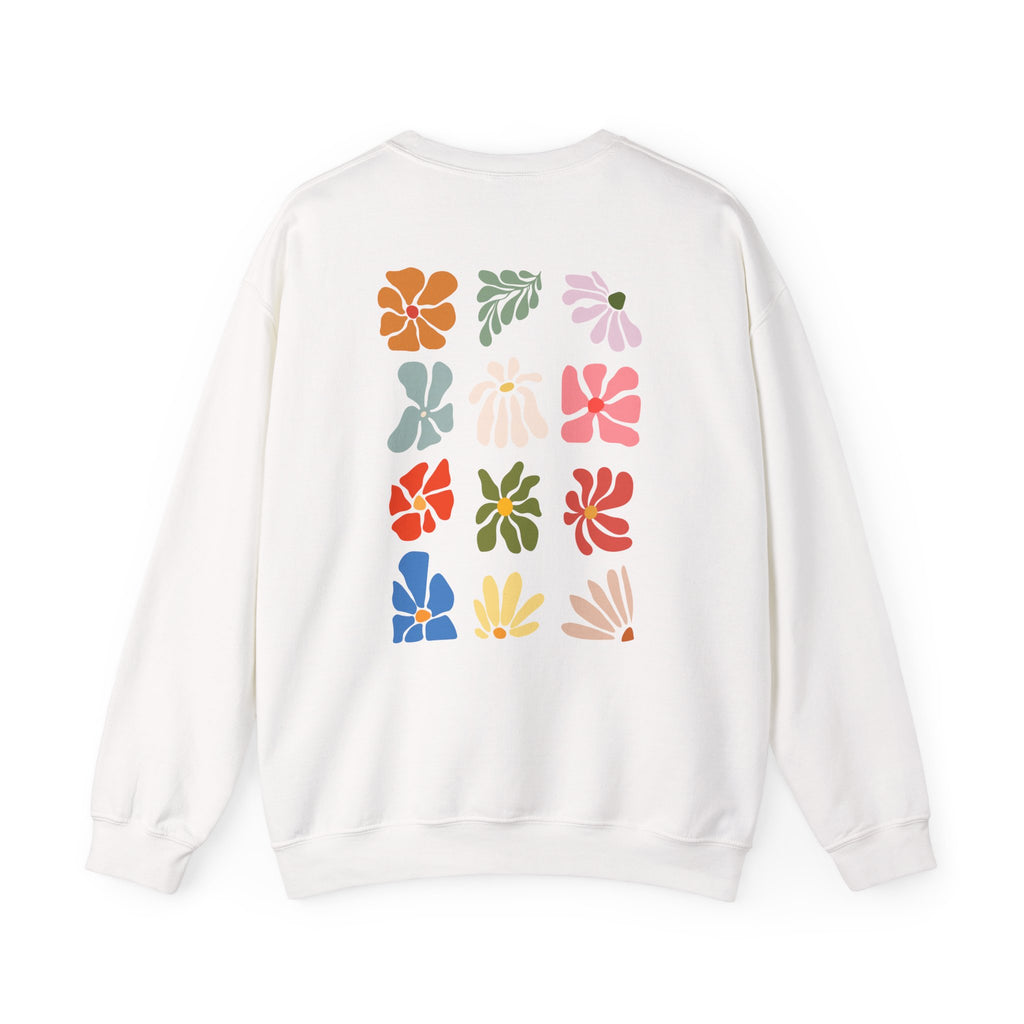 Floral Squares Crewneck Sweatshirt