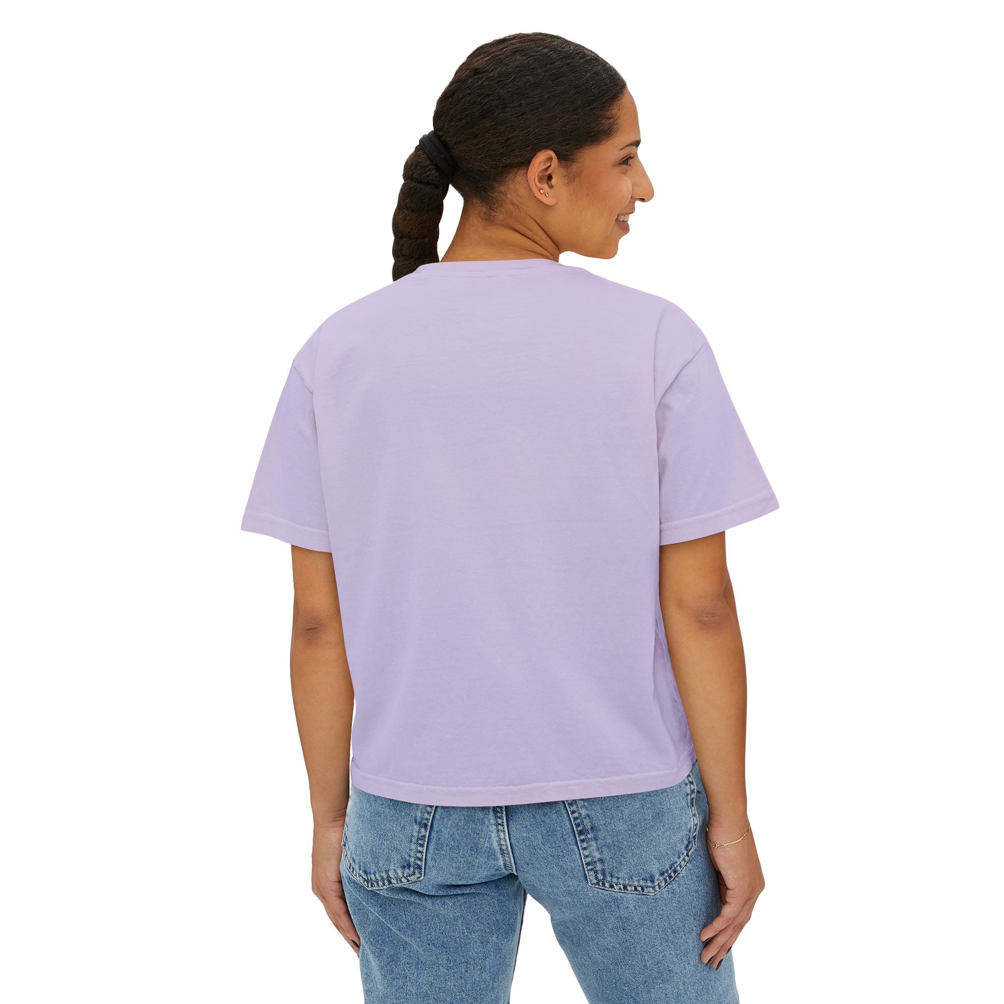 Retro Sunrise Flower Women's Boxy Tee
