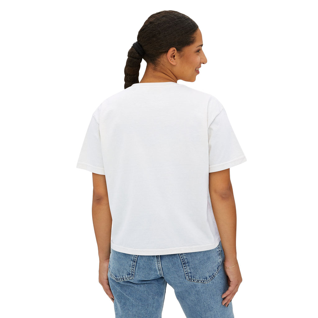 Retro Sunrise Flower Women's Boxy Tee